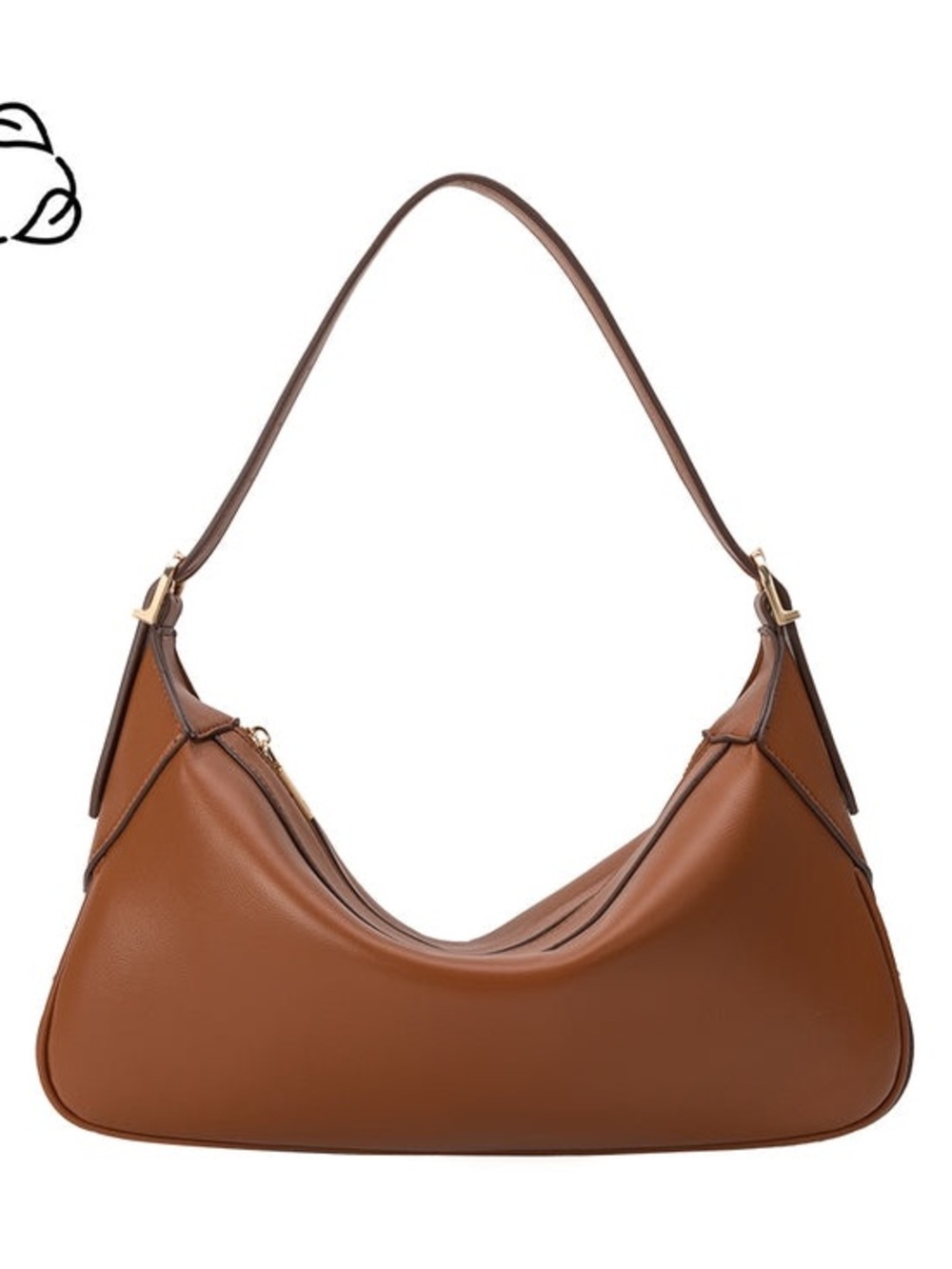 Nicolette Saddle Recycled Vegan Shoulder Bag from Melie Bianco - Picture 2 of 8